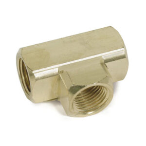 Tee, 1/4" Brass